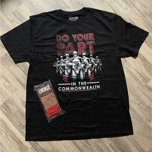 AMC Walking Dead Supply Drop Do Your Part Commonwealth shirt XXL & Lucille Socks